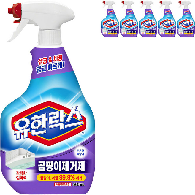 유한락스 곰팡이제거제, 900ml, 6개