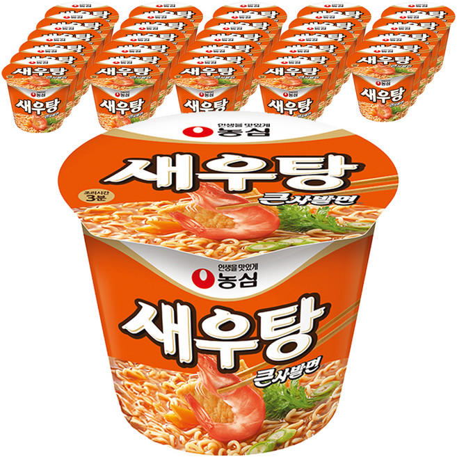 새우탕 큰사발 115g, 32개