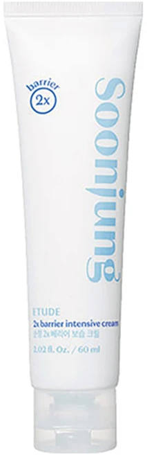 에뛰드하우스 순정 2x 베리어 보습 크림, 60ml, 1개 - 쿠팡