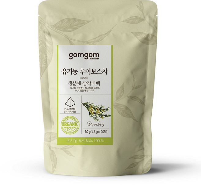 곰곰 유기농 루이보스차 생분해 삼각티백, 20개입, 1개, 1.5g
