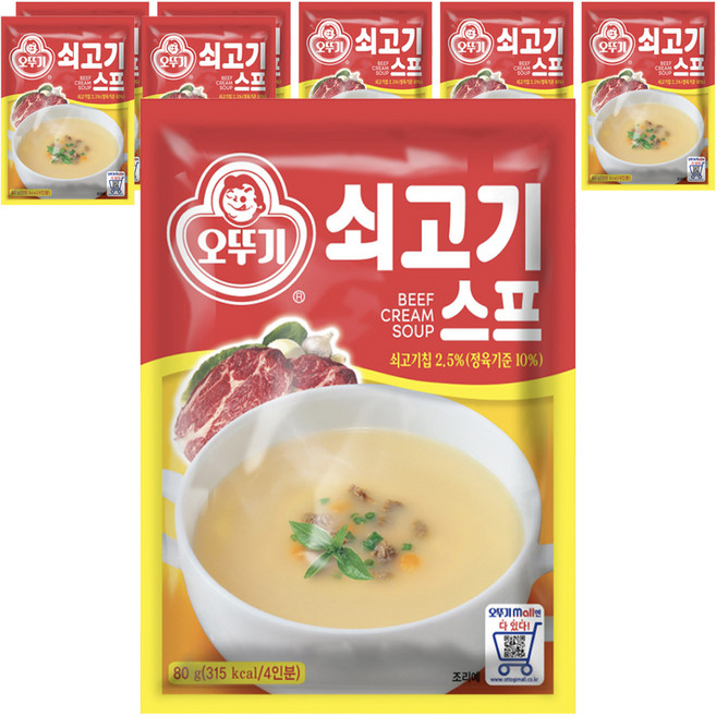 오뚜기 쇠고기 스프, 80g, 8개