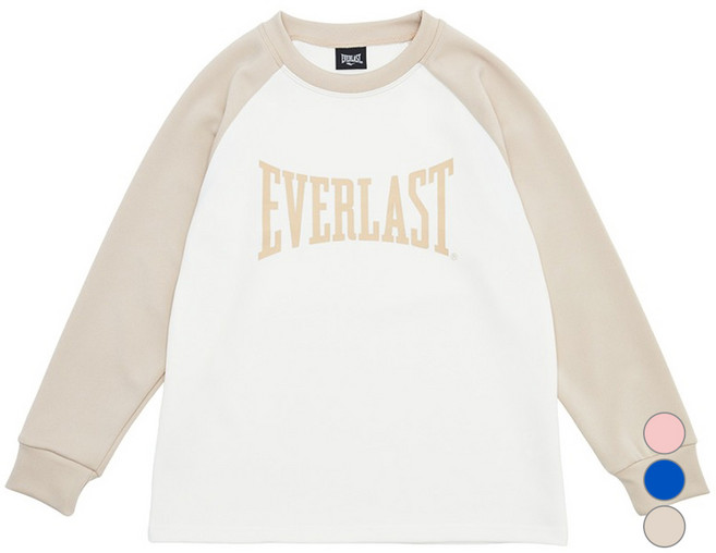 에버라스트 아동용 래글런 배색 긴팔 티셔츠 EJPTLSD32005