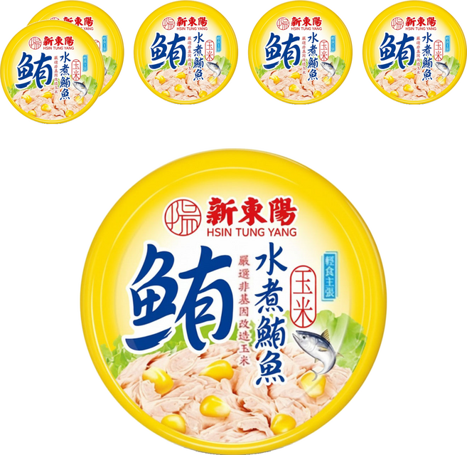 新東陽 玉米水煮鮪魚, 150g, 6個