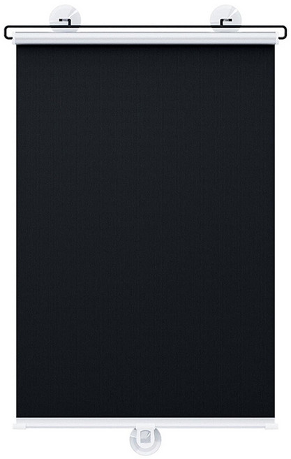 小麥購物 全遮光自動伸縮遮陽簾 L4065, 1個, 黑色