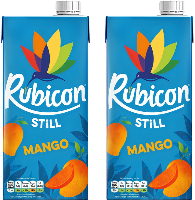 Rubicon 芒果汁, 2瓶, 1L