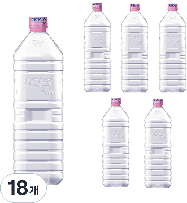 아이시스 8.0 ECO 생수 무라벨, 1.5L, 18개
