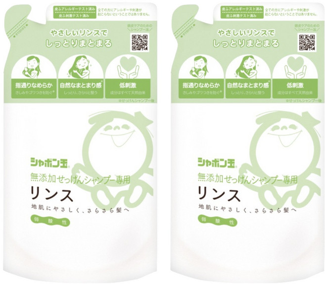 샤본다마 헤어린스 리필, 420ml, 2개