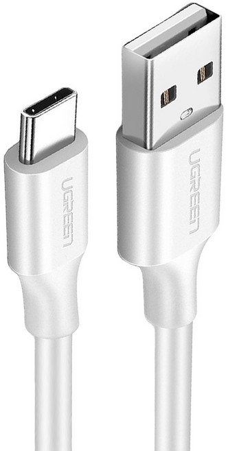 UGREEN 綠聯 USB-A-USB-C/Type-C 快充傳輸線 升級版, 1.5m, 白色, 1條