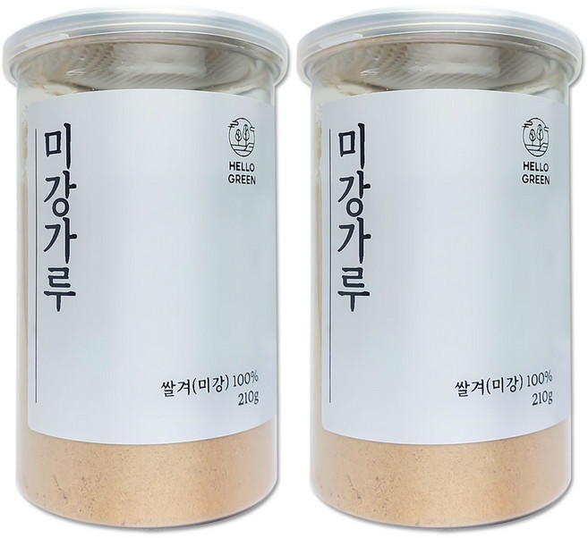 헬로우그린 미강가루, 210g, 2개