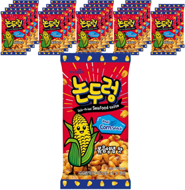 싱싱푸드 추억의 논두렁 옥수수스낵 볶음양념맛, 40g, 20개