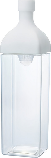 HARIO 好璃奧 方形冷泡茶壺, 白色, 1.2L, 1個