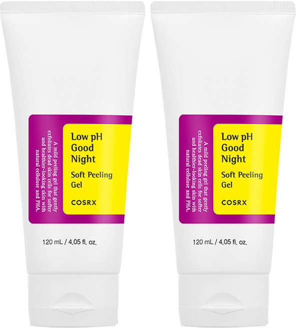 COSRX弱酸晚安軟脫皮啫喱, 2個, 120ml