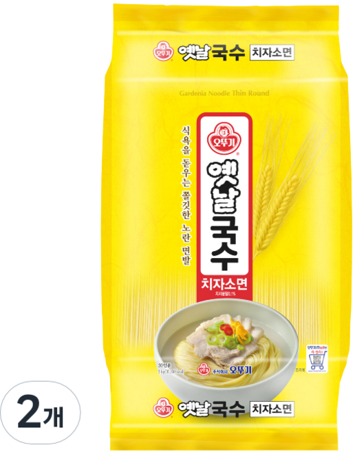 오뚜기 옛날 치자국수, 3kg, 2개