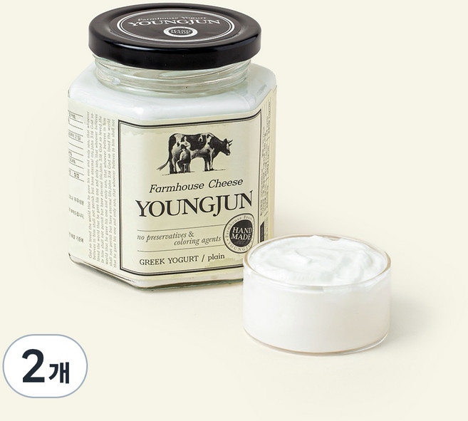 영준목장 수제 그릭 요거트, 350g, 2개