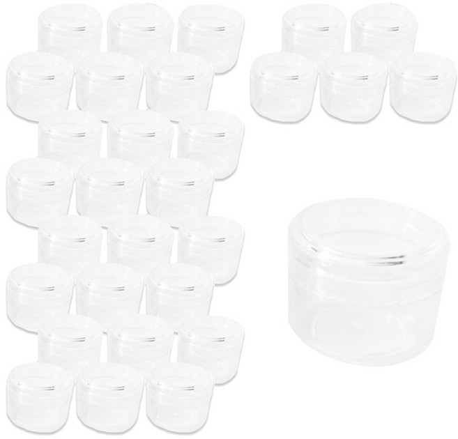 화장품 튜브 크림 공용기 30g, 투명, 30개