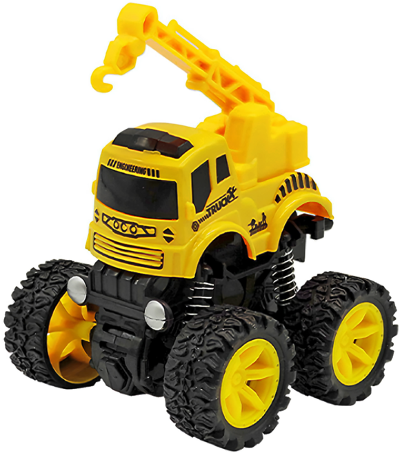 OhBabyLaugh 工程車系列 慣性四驅車, 吊車, 1個