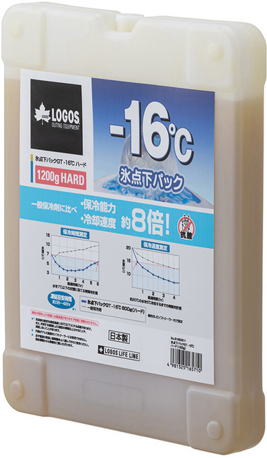 LOGOS GT負16度C日式超凍煤 19.5 x 25.5 x 3.5cm 1200g, 1個, 1入