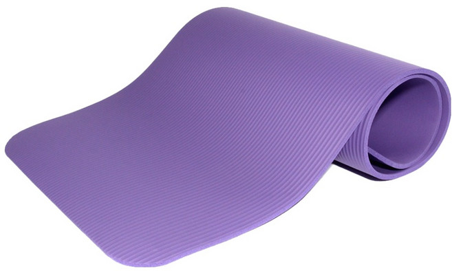 리브스포 NBR 트레이닝 헬스 요가매트 15mm, 퍼플, 1개
