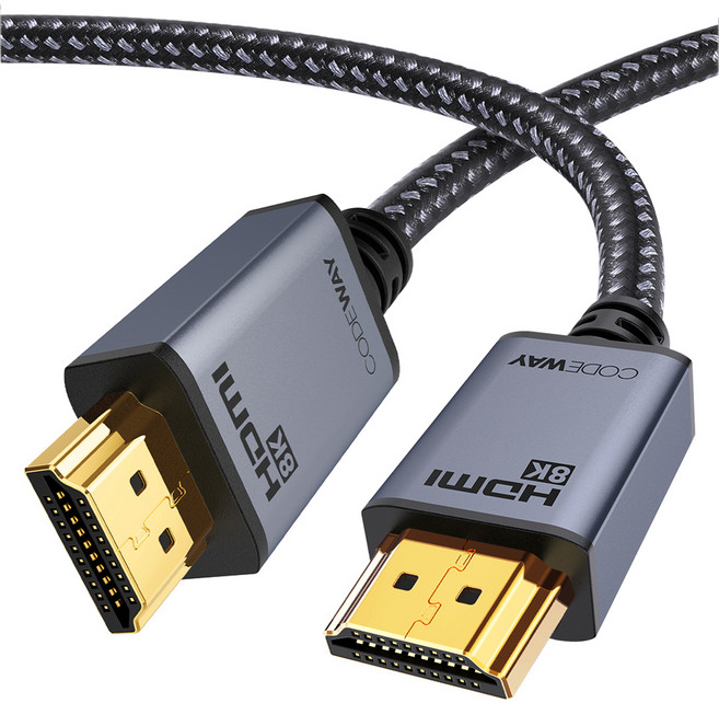 코드웨이 UHD 8K HDMI 2.1ver 모니터케이블, 1개, 1m