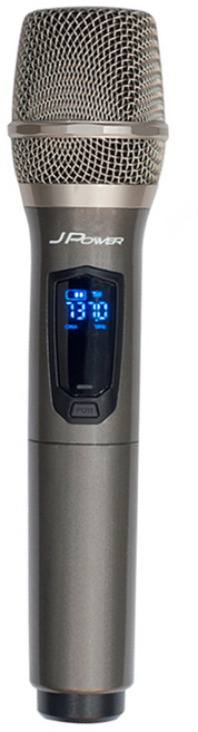 J POWER 杰強國際 新版 震天雷UHF雙機充電型無線麥克風, JP-UHF-888, 黑色