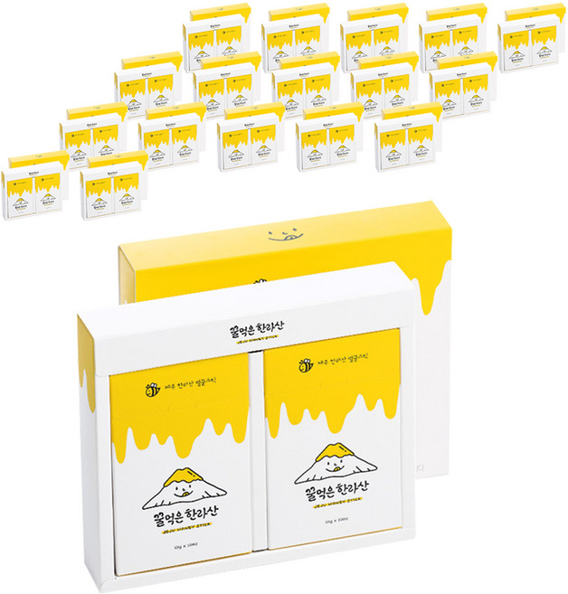 꿀먹은한라산 벌꿀 스틱, 200g, 18개