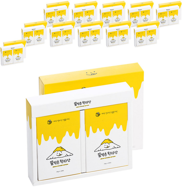 꿀먹은한라산 벌꿀 스틱, 200g, 12개