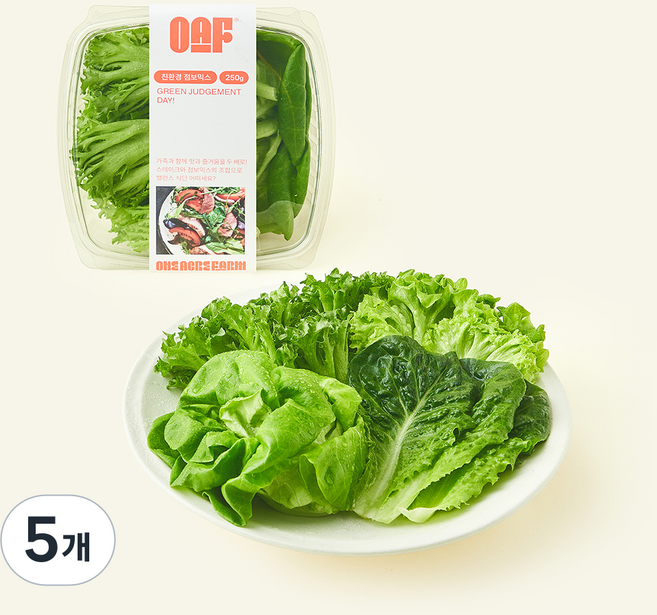 원에이커팜 무농약 인증 점보믹스, 250g, 5개, 1개입