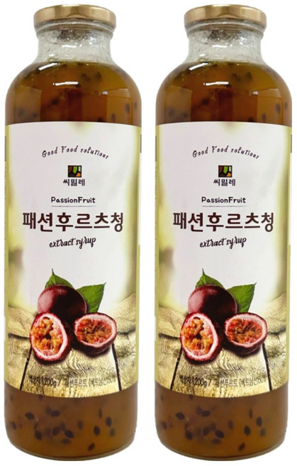 씨밀레 패션후르츠청, 2개, 1.2kg, 1개입