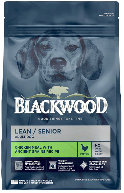 BLACKWOOD 七歲以上熟齡犬適用 特調低卡保健配方犬糧, 10.9kg, 1袋, 雞肉 + 糙米