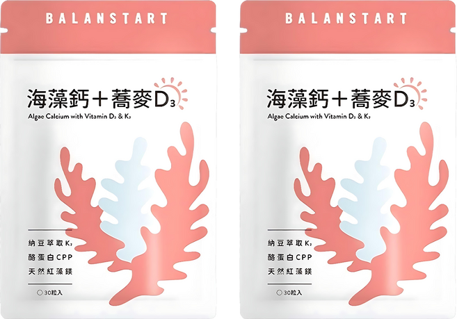 永豐 人可和 海藻鈣蕎麥D3, 30顆, 2入