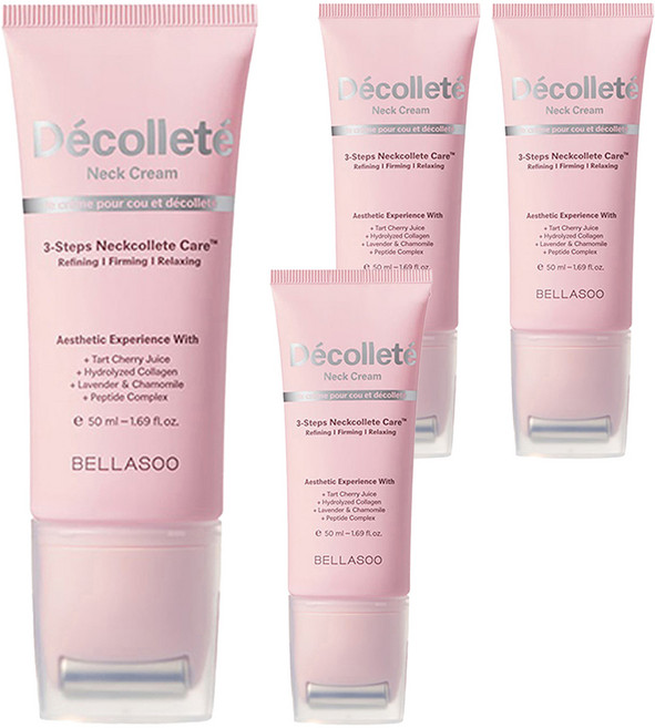 벨라수 데콜테 넥크림, 50ml, 4개
