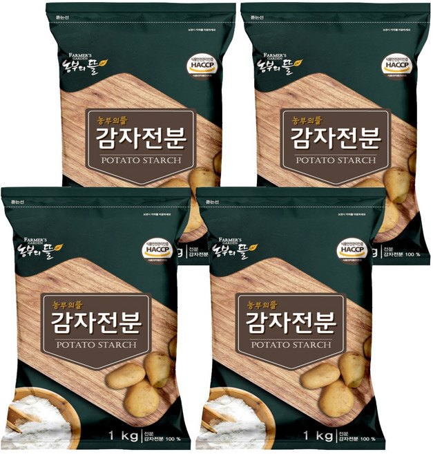 농부의뜰 감자전분, 1kg, 4개