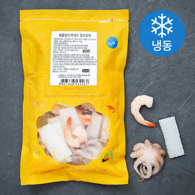 알찬해 해물담다 쭈새오 칠리갈릭 (냉동), 600g, 1개