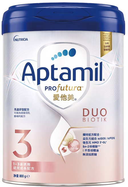 Aptamil Profutura 幼兒成長配方奶粉 1~3歲, 800g, 1罐