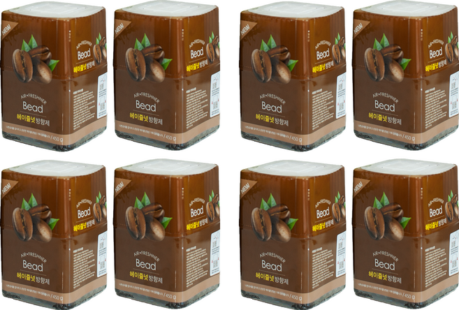 AIRFRESHNER BEAD 헤이즐넛 방향제 본품, 450g, 8개, 헤이즐넛향