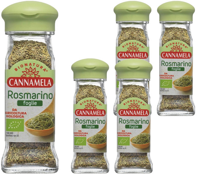 칸나멜라 유기농 로즈마리, 30g, 5개