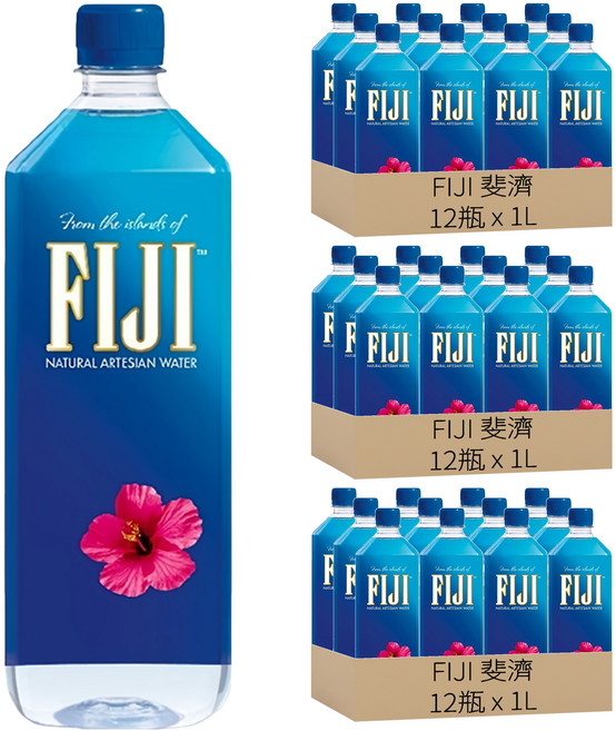 FILA 斐樂 天然深層礦泉水, 1L, 36瓶