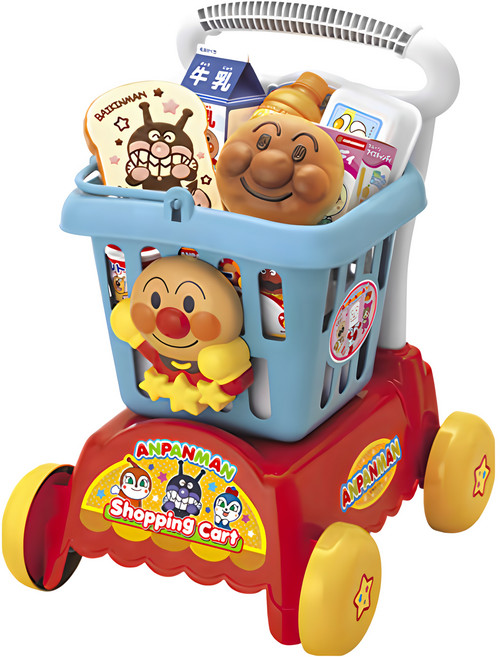 JoyPalette 麵包超人購物小推車, Multicolor, 1組