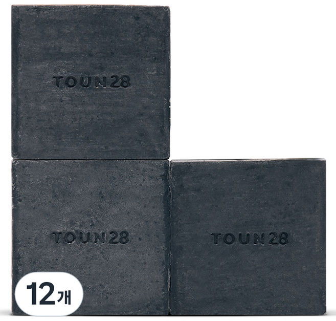 TOUN28 S21 炭黑洗髮皂, 100g, 12個