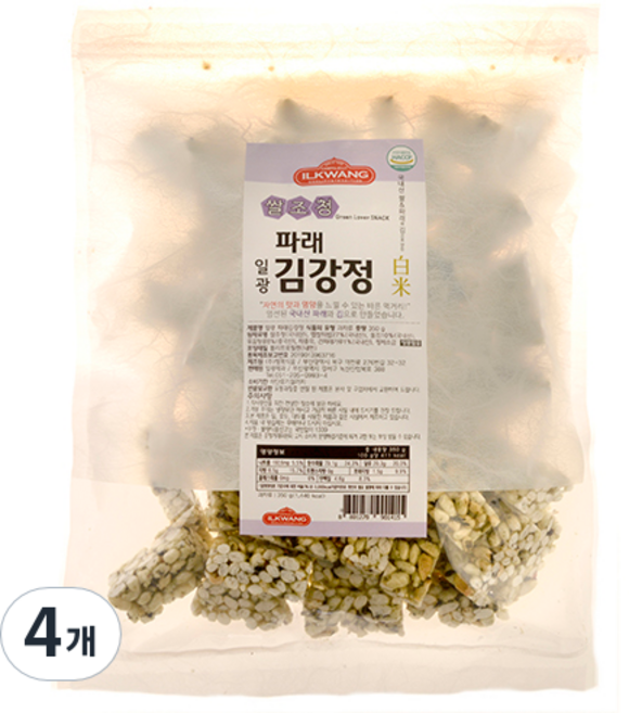 일광제과 파래 김강정, 350g, 4개