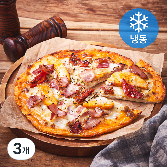 피자로빈슨 베이컨 웨지 포테이토 피자 (냉동), 545g, 1개입, 3개