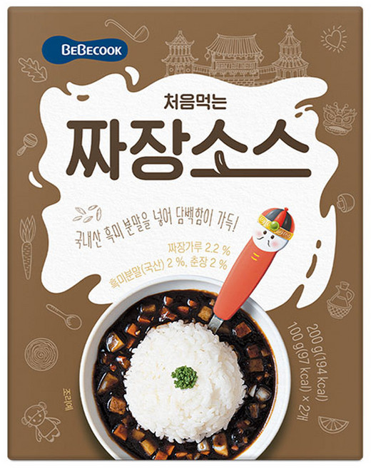 베베쿡 처음먹는 덮밥 소스, 짜장, 200g, 1개