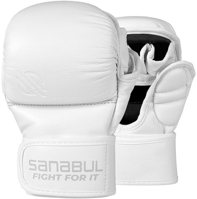 사나불 배틀 포지드 스파링 MMA글러브, 화이트, 1세트
