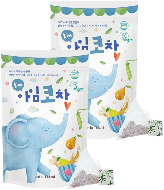 코리인제이아일랜드 배도라지 작두콩 아임코차 1.5g x 20p, 2개