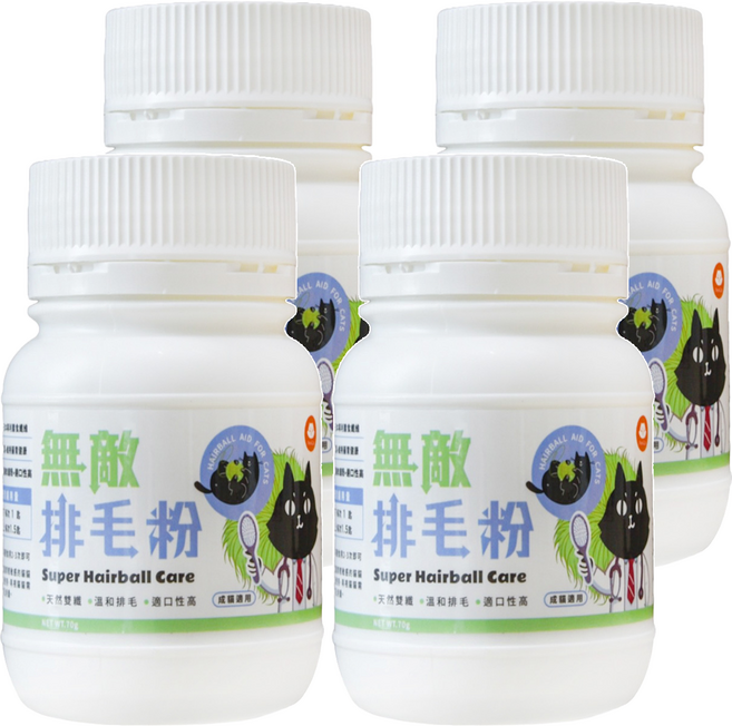 ParkCat 貓樂園 天然雙纖排毛粉 鮮雞 70g, 4個, 1份, 消化+腸道健康