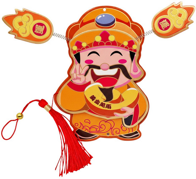 葉子小舖 立體磁吸冰箱貼 3個 1組, 黃金萬兩