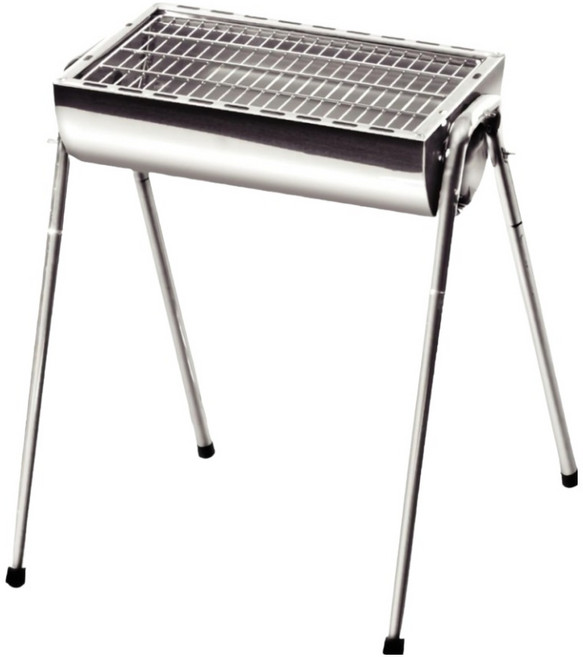 點秋香 不鏽鋼碳烤爐 細長格烤網 加裝炭火隔板 輕鬆收納 組裝方便, 1個