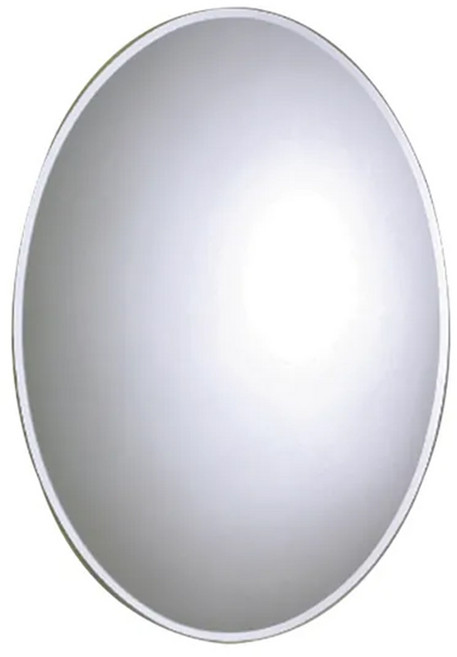 Toppuror 泰浦樂 華冠 橢圓鏡附玻璃平台及白夾頭 58 x 48 x 1cm 2kg, 白色