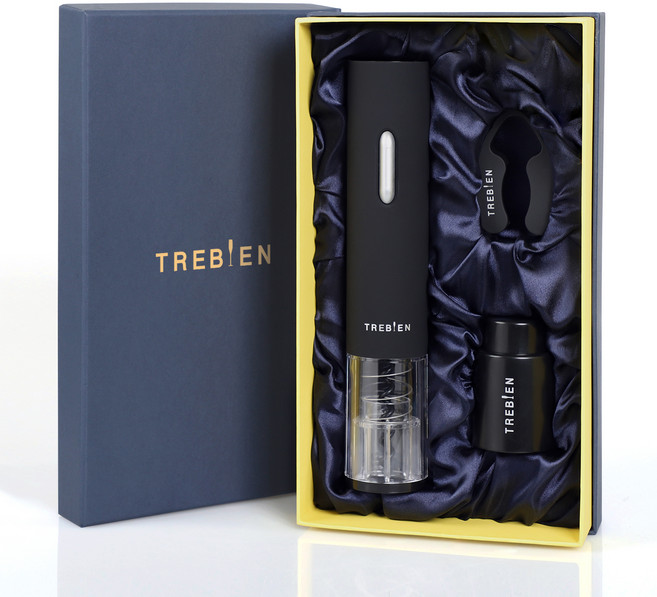 트레비앙 전동 와인오프너 DM-501 호일커터 진공펌프 세트 건전지식 쉬운와인병따기, 1개