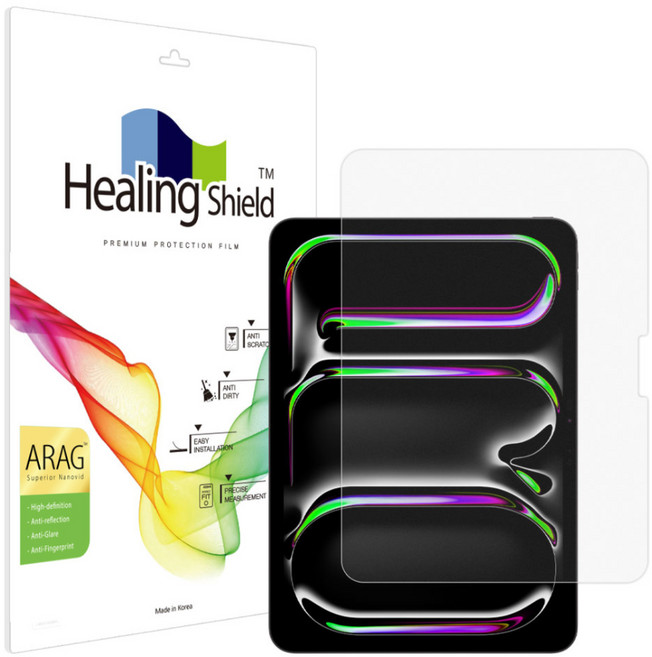 힐링쉴드 ARAG 고화질 저반사 액정보호필름 세트, 1개